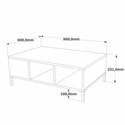 Conjunto de muebles de salón RL5-AA pino atlántico antracita Practica Hogar