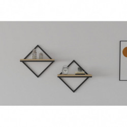 Estante de pared Sezo roble zafiro Practica Hogar