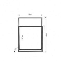 Mueble de baño Emden L2043 negro Practica Hogar
