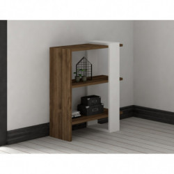 Conjunto de muebles de salón Gaye blanco nogal Practica Hogar