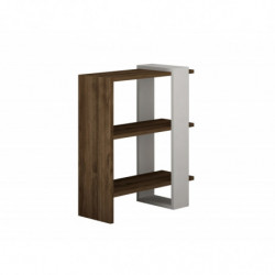 Conjunto de muebles de salón Gaye blanco nogal Practica Hogar