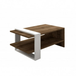 Conjunto de muebles de salón Gaye blanco nogal Practica Hogar