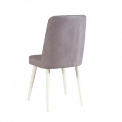 Set mesa comedor extensible y sillas (4 piezas) Santiago gris blanco Practica Hogar