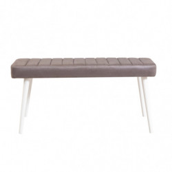 Set mesa comedor extensible y sillas (4 piezas) Santiago gris blanco Practica Hogar