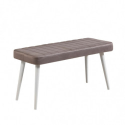 Set mesa comedor extensible y sillas (4 piezas) Santiago gris blanco Practica Hogar