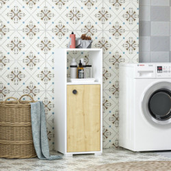 Mueble de baño Ahu Blanco Roble Zafiro Practica Hogar