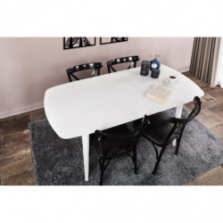 Mesa de comedor extensible Retro 1193 blanco Practica Hogar