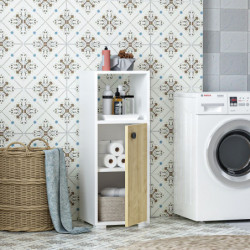 Mueble de baño Ahu Blanco Roble Zafiro Practica Hogar