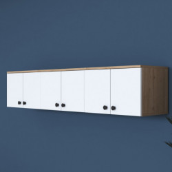 Mueble auxiliar EA103-2387 blanco nogal Practica Hogar