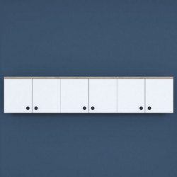 Mueble auxiliar EA103-2387 blanco nogal Practica Hogar