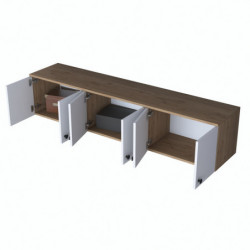 Mueble auxiliar EA103-2387 blanco nogal Practica Hogar
