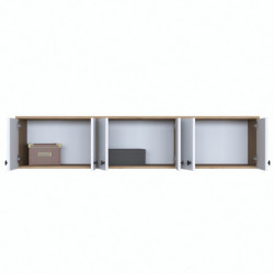 Mueble auxiliar EA103-2387 blanco nogal Practica Hogar