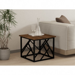 Mesa de centro Woda negro nogal Practica Hogar