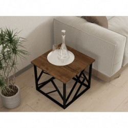 Mesa de centro Woda negro nogal Practica Hogar