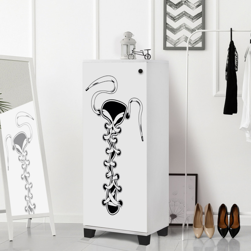Zapatero Filinta Bagcık blanco negro Practica Hogar Zapatero Filinta Bagcık blanco negro Practica Hogar