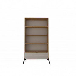 Conjunto de muebles de salón Ponuse zafiro roble blanco Practica Hogar