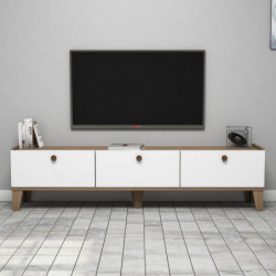 Mueble TV Sumer E3620 roble blanco Practica Hogar