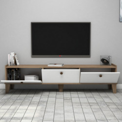 Mueble TV Sumer E3620 roble blanco Practica Hogar