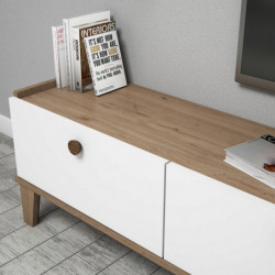 Mueble TV Sumer E3620 roble blanco Practica Hogar