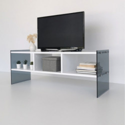 Mueble TV TV401 humo blanco Practica Hogar