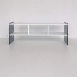 Mueble TV TV401 humo blanco Practica Hogar