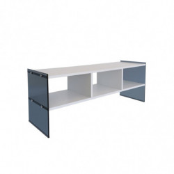 Mueble TV TV401 humo blanco Practica Hogar