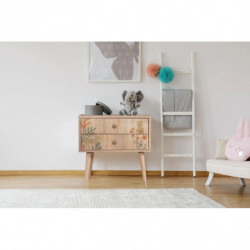 Mesita de noche City Two Cat multicolor Practica Hogar