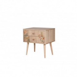 Mesita de noche City Two Cat multicolor Practica Hogar