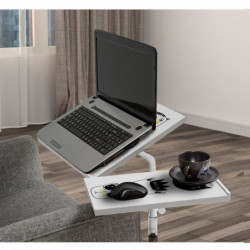 Escritorio de laptop Glen Cats blanco negro Practica Hogar