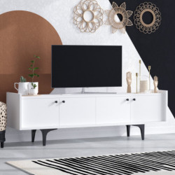 Mueble TV Atlas blanco Practica Hogar