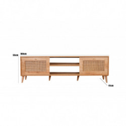 Mueble TV Hazeran 180 roble Practica Hogar