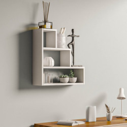 Estante de pared Piramit blanco Practica Hogar