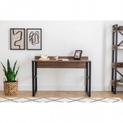 Escritorio de estudio Rana negro nogal Practica Hogar