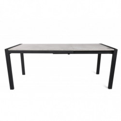 Mesa de comedor extensible Silva-1013 visón negro Practica Hogar