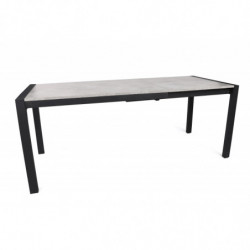 Mesa de comedor extensible Silva-1013 visón negro Practica Hogar