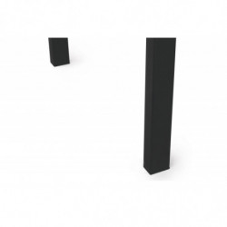 Mesa de comedor extensible Silva-1013 visón negro Practica Hogar