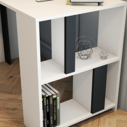 Escritorio de estudio Lima antracita blanco Practica Hogar