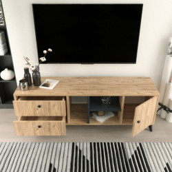 Mueble TV Onay-L3022 roble Practica Hogar