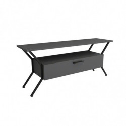 Mueble TV Tarz antracita negro Practica Hogar