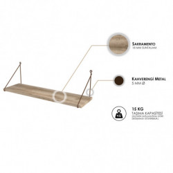 Estante de pared Armoni marrón Practica Hogar