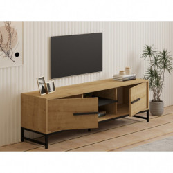 Mueble TV Mono roble zafiro Practica Hogar