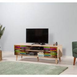 Mueble TV Truva-726 sonoma roble Practica Hogar