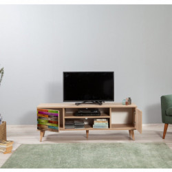 Mueble TV Truva-726 sonoma roble Practica Hogar