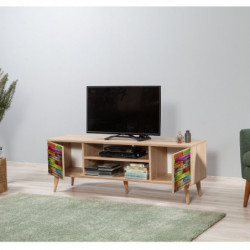 Mueble TV Truva-726 sonoma roble Practica Hogar