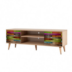 Mueble TV Truva-726 sonoma roble Practica Hogar