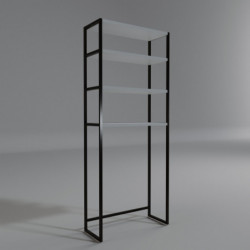 Mueble de baño Salzgitter L2050 blanco negro Practica Hogar
