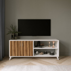 Mueble TV Tasarım-L3019 blanco Practica Hogar