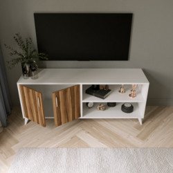 Mueble TV Tasarım-L3019 blanco Practica Hogar