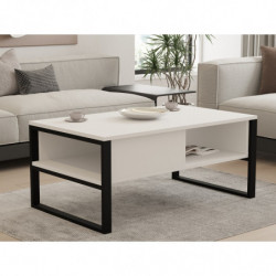 Mesa de centro Devon blanco Practica Hogar