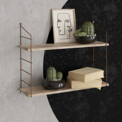 Estante de pared Armoni 2 marrón Practica Hogar